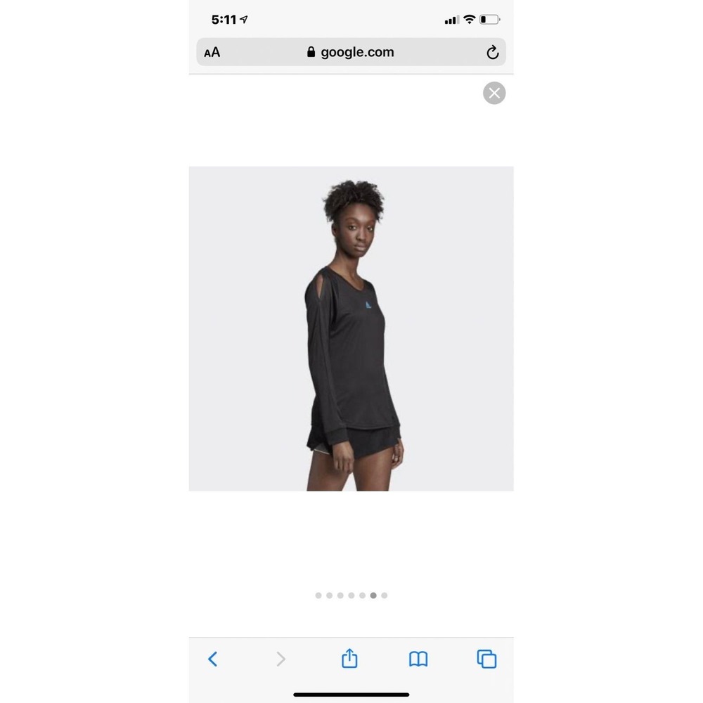Adidas long sleeve slight cold shoulder